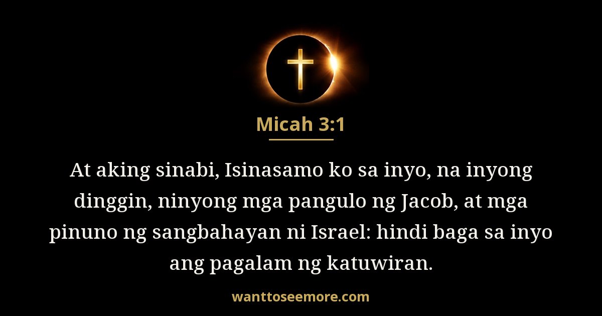 Micah 3:1