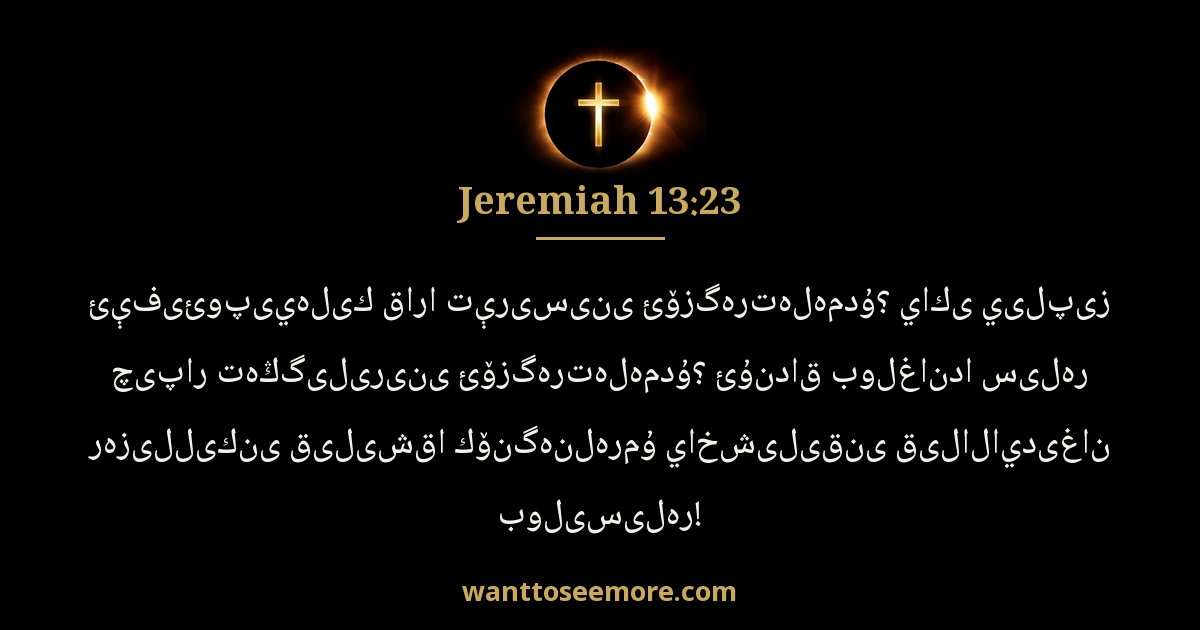 JER 13:23