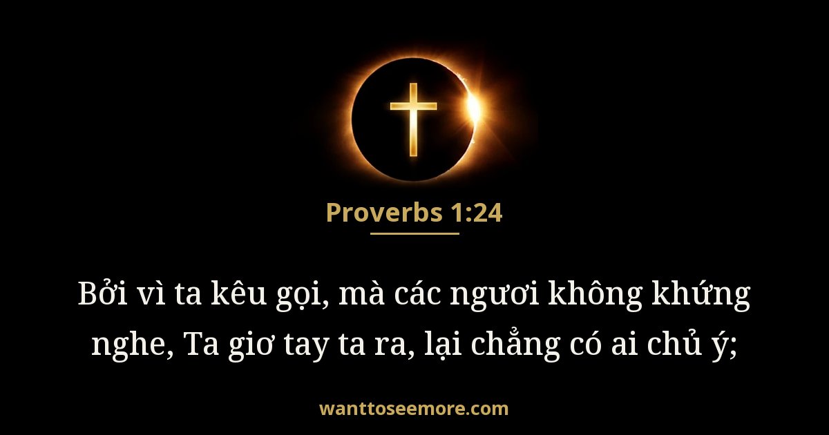 Proverbs 1:24