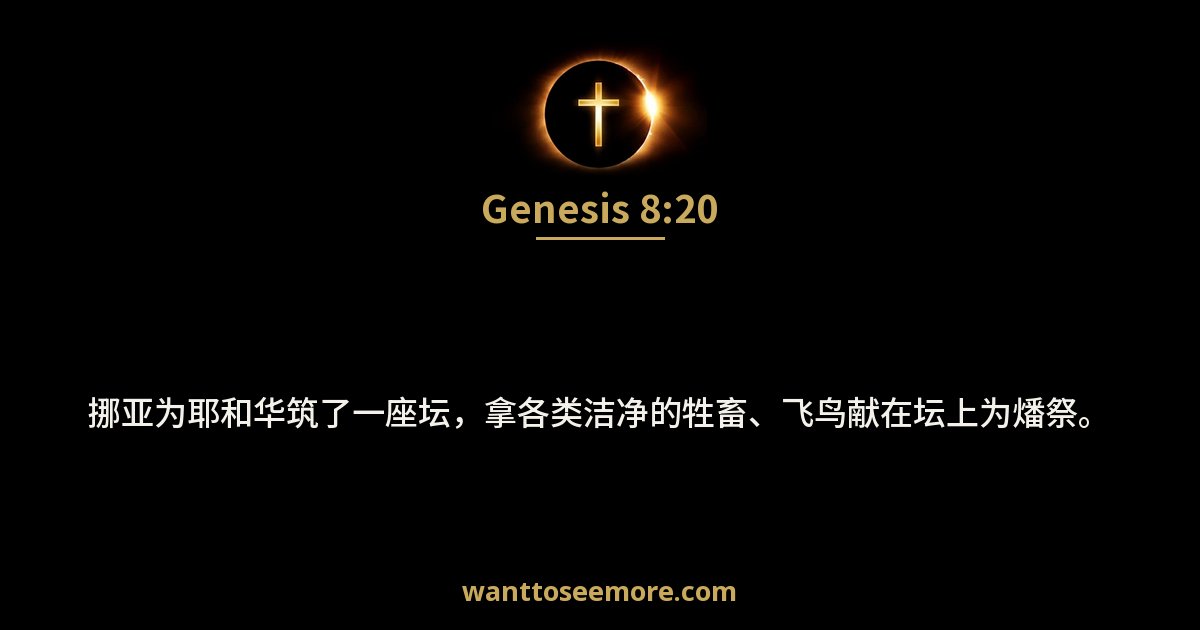 Genesis 8:20