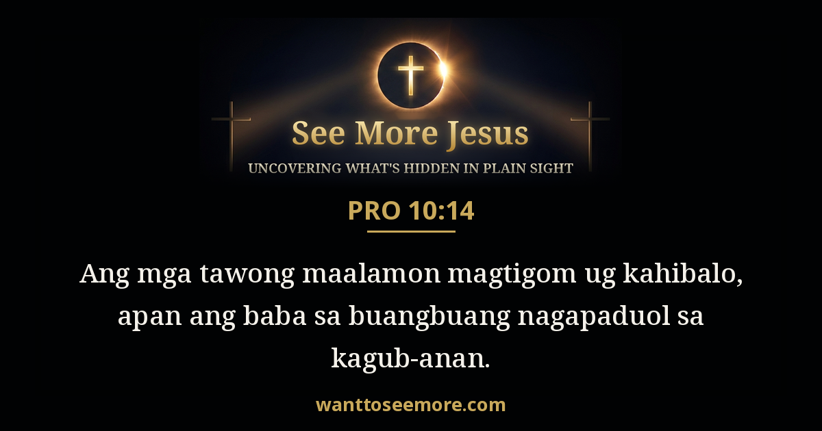 Proverbs 10:14