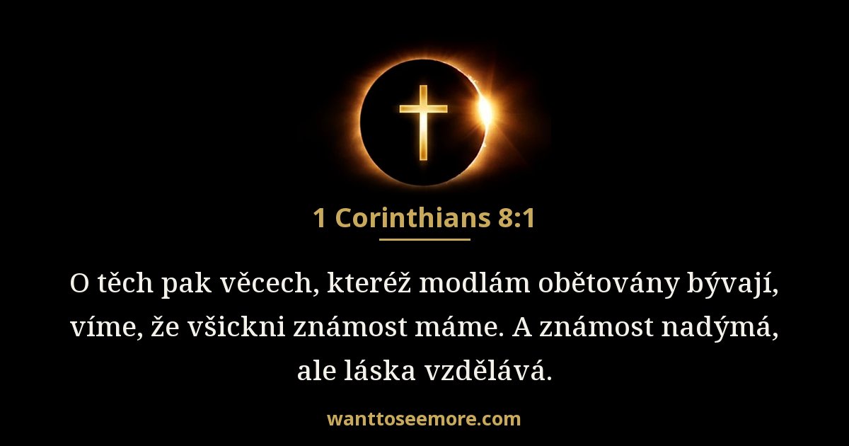 1 Corinthians 8:1