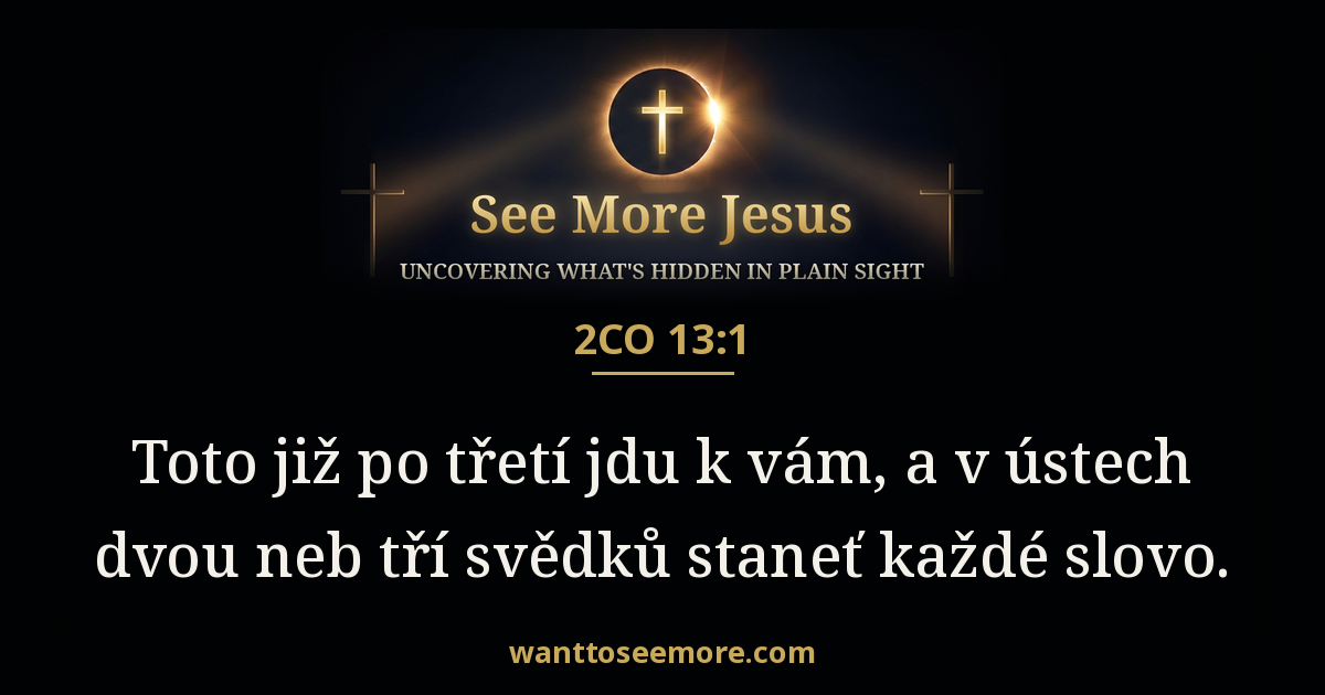 2 Corinthians 13:1