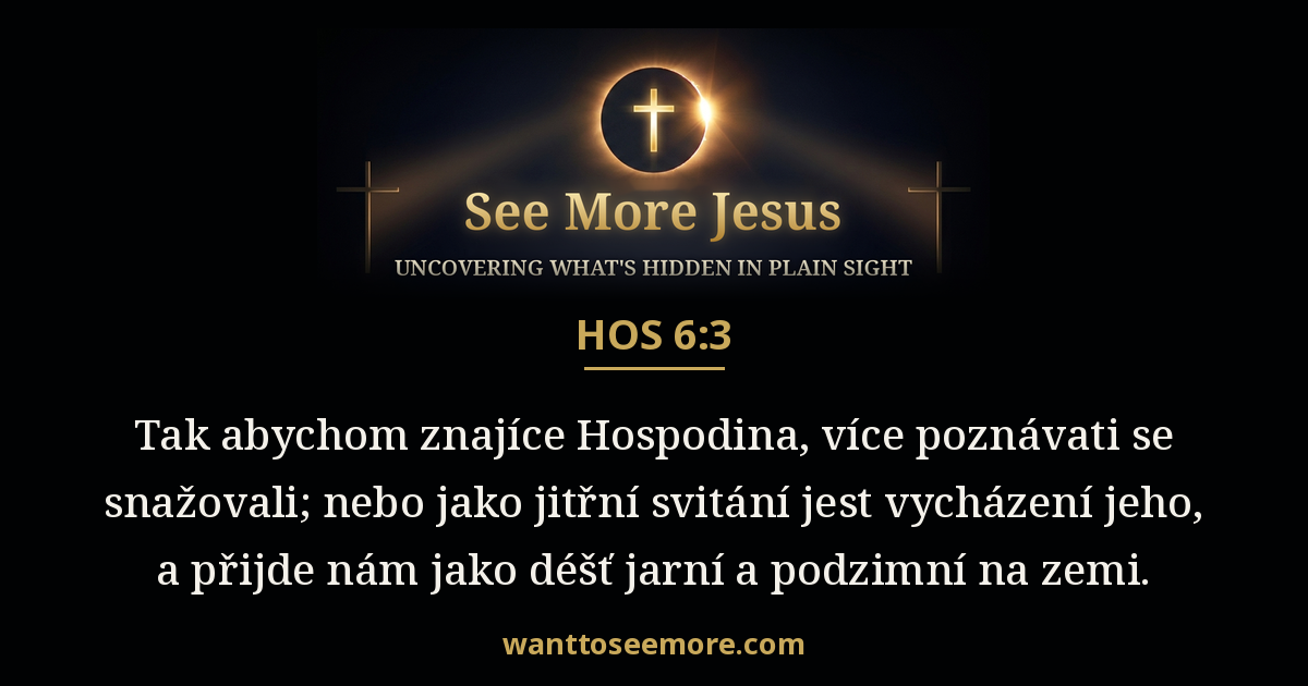 Hosea 6:3