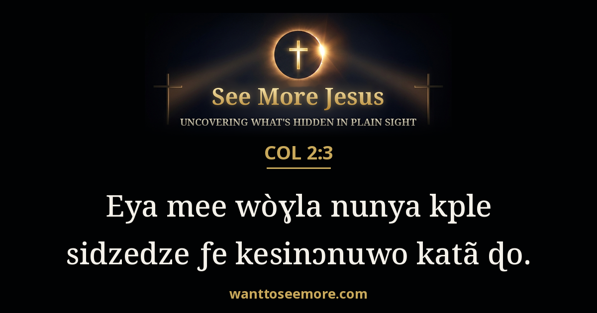 Colossians 2:3