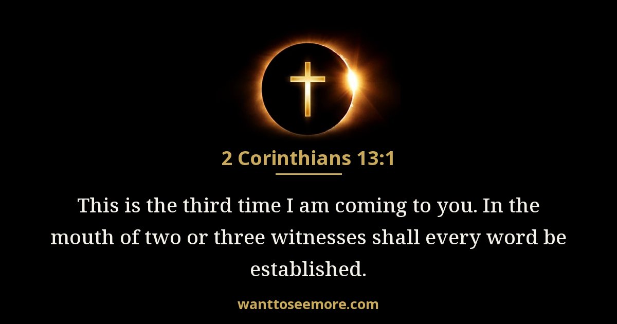 2 Corinthians 13:1