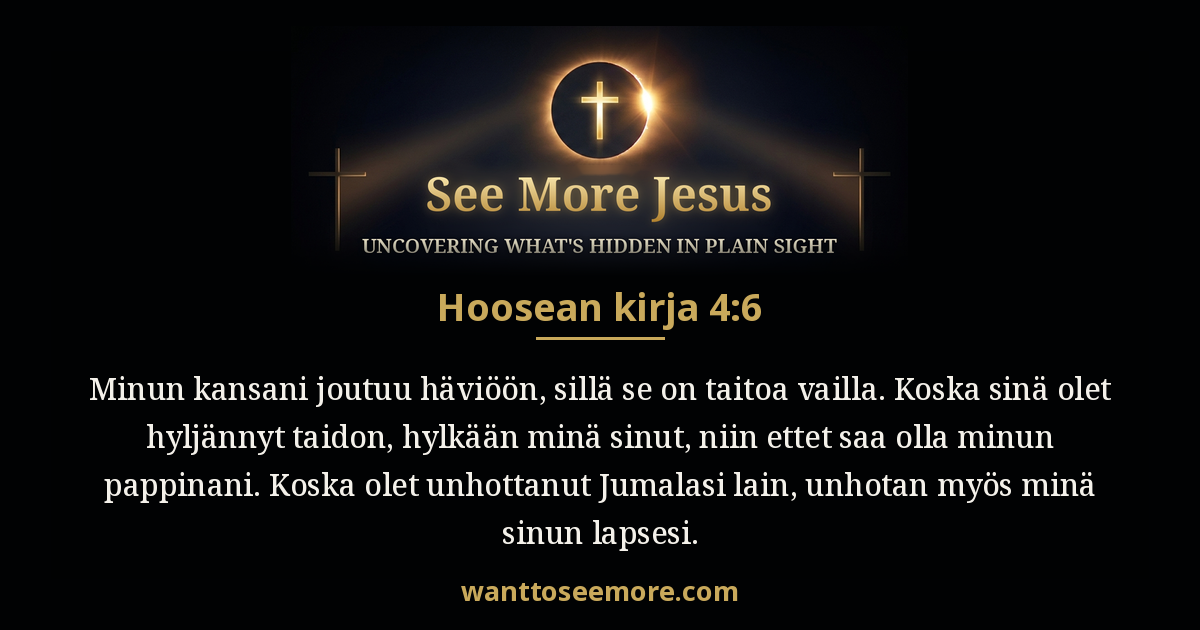 Hosea 4:6