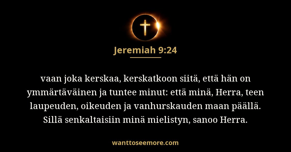 Jeremiah 9:24