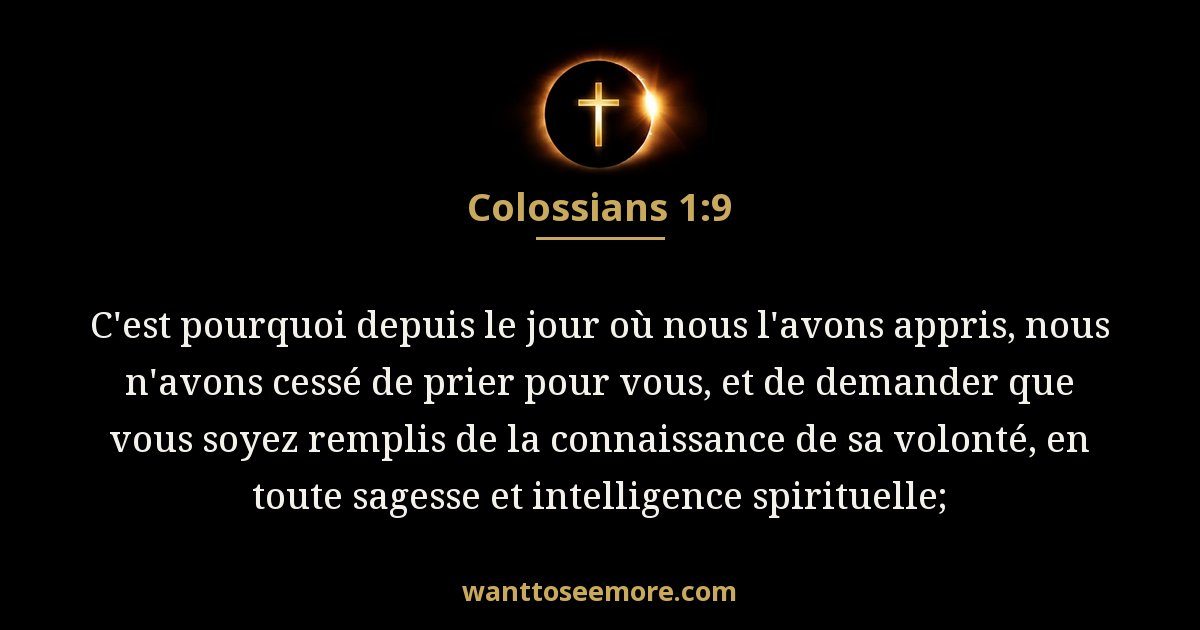 Colossians 1:9