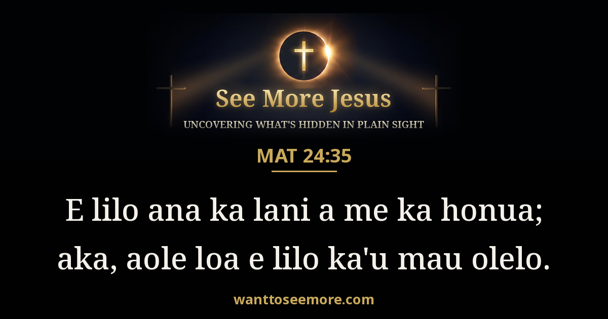 Matthew 24:35