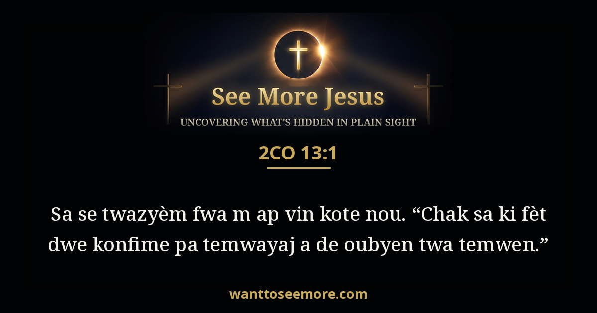 2 Corinthians 13:1