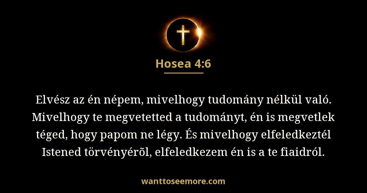 Hosea 4:6