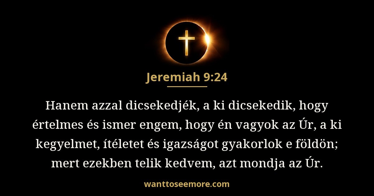 Jeremiah 9:24