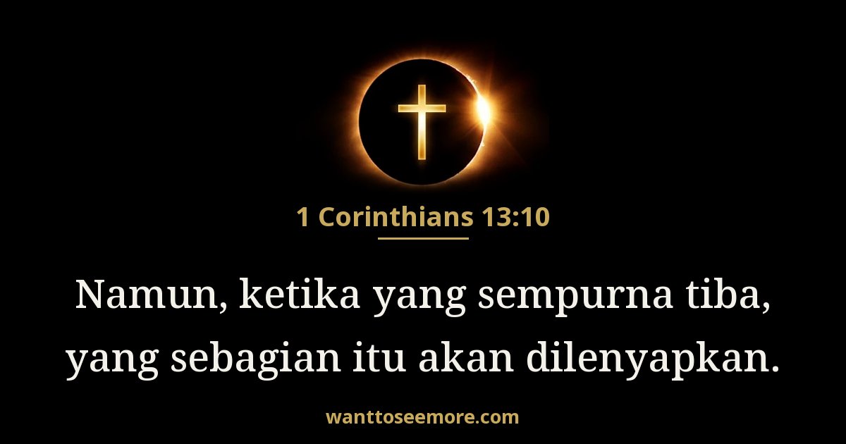 1 Corinthians 13:10