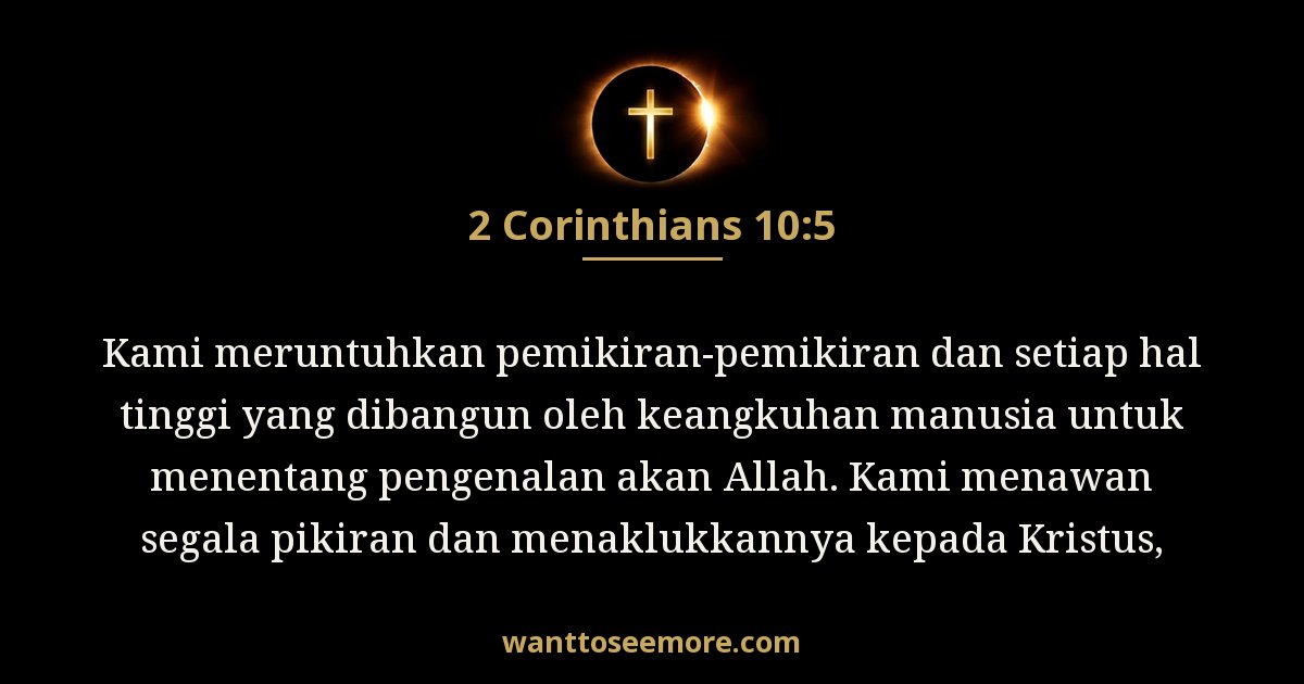 2 Corinthians 10:5
