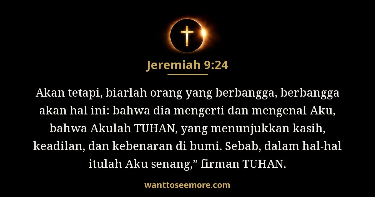 Jeremiah 9:24