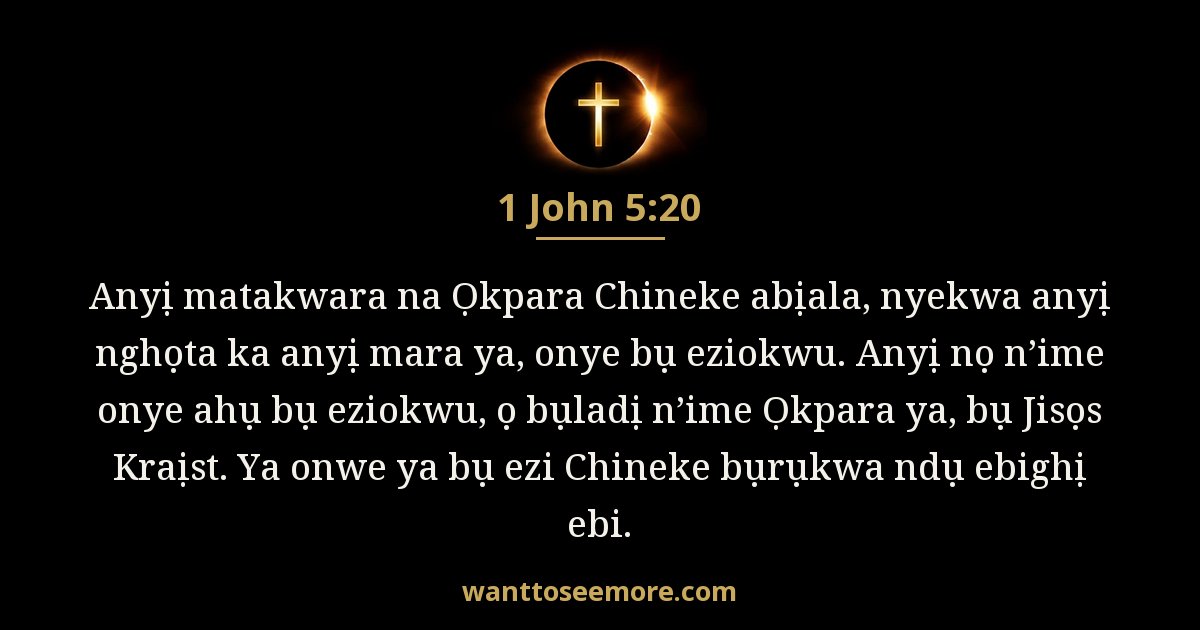 1 John 5:20