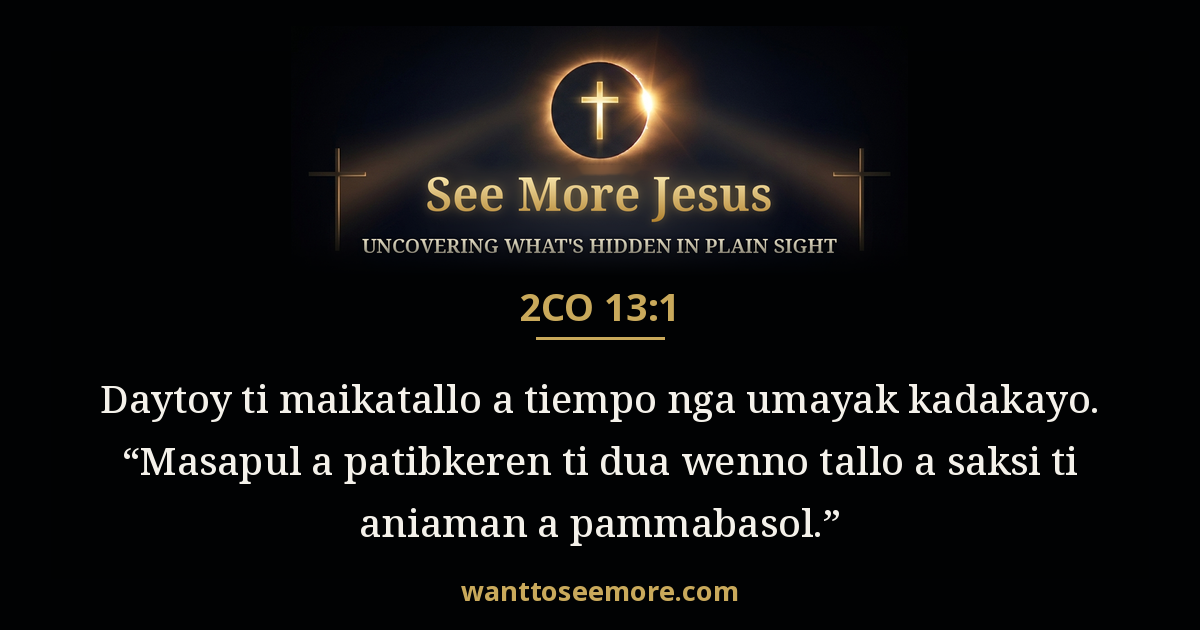 2 Corinthians 13:1