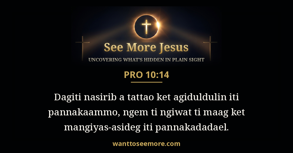 Proverbs 10:14