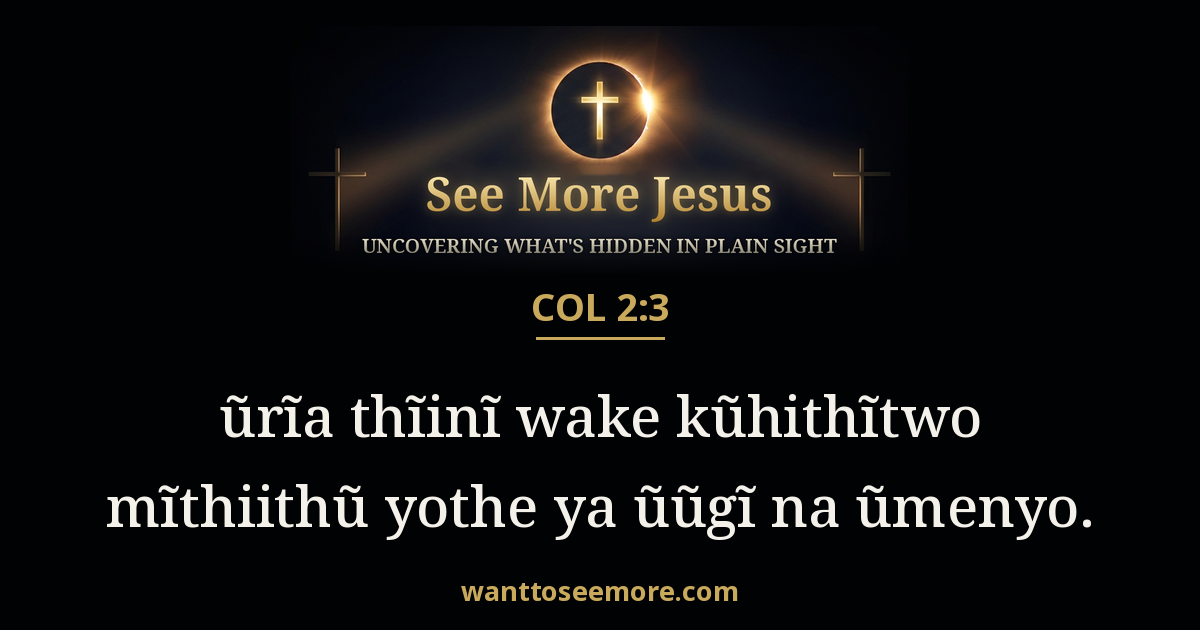 Colossians 2:3