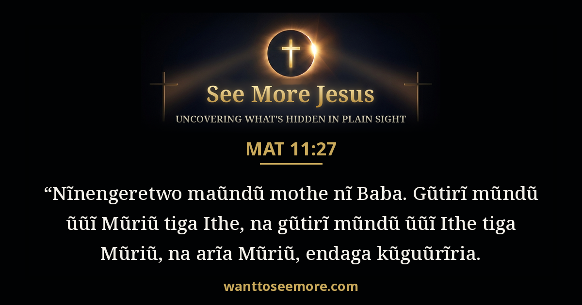 Matthew 11:27