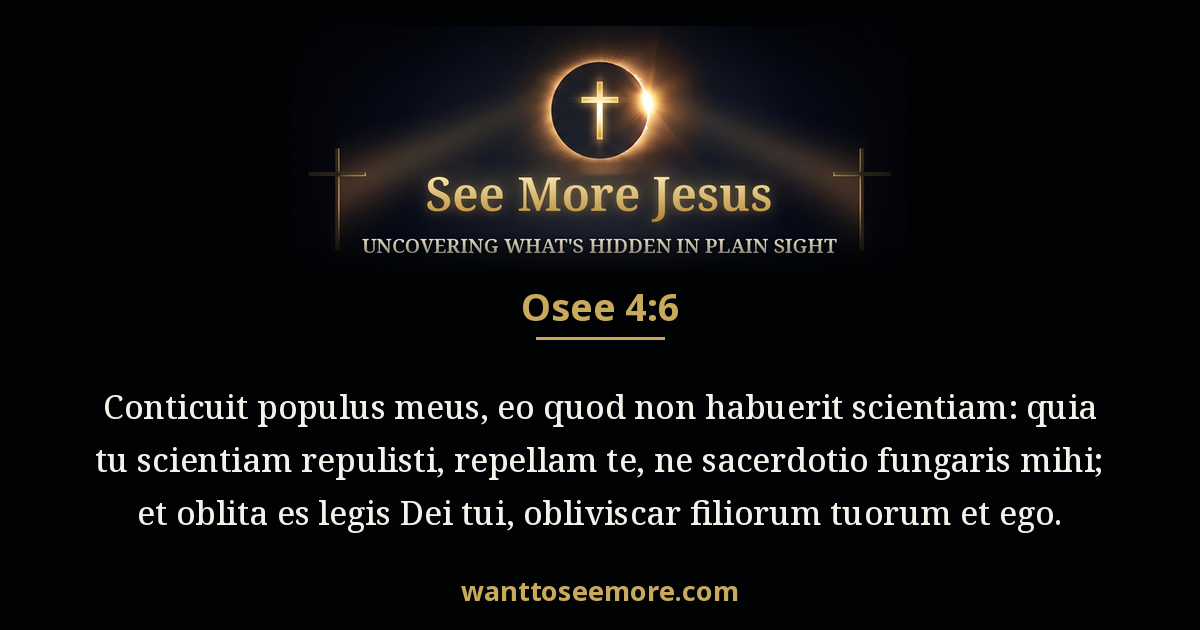Hosea 4:6