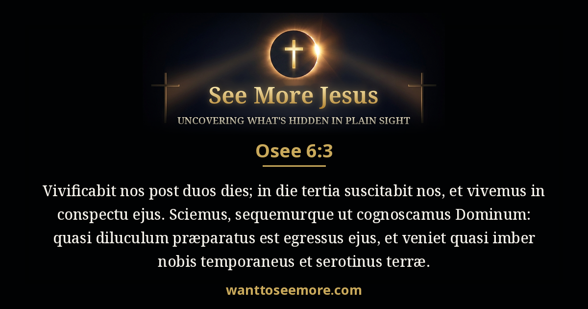 Hosea 6:3