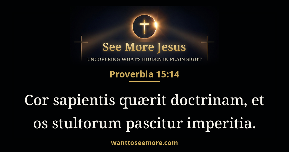 Proverbs 15:14
