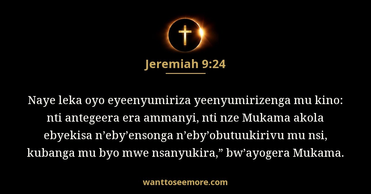 Jeremiah 9:24