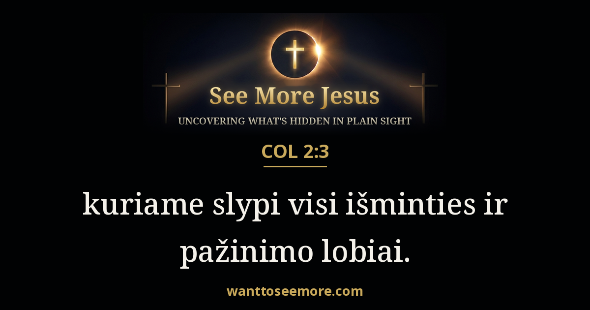 Colossians 2:3