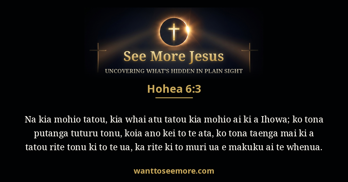 Hosea 6:3