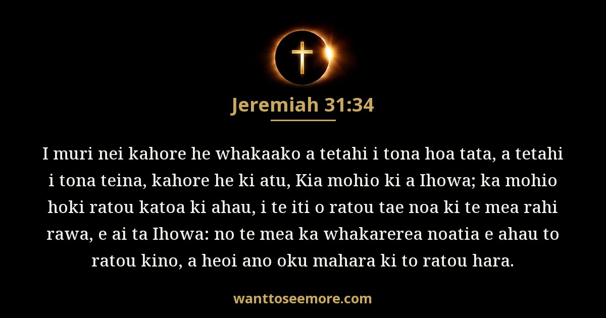 Jeremiah 31:34