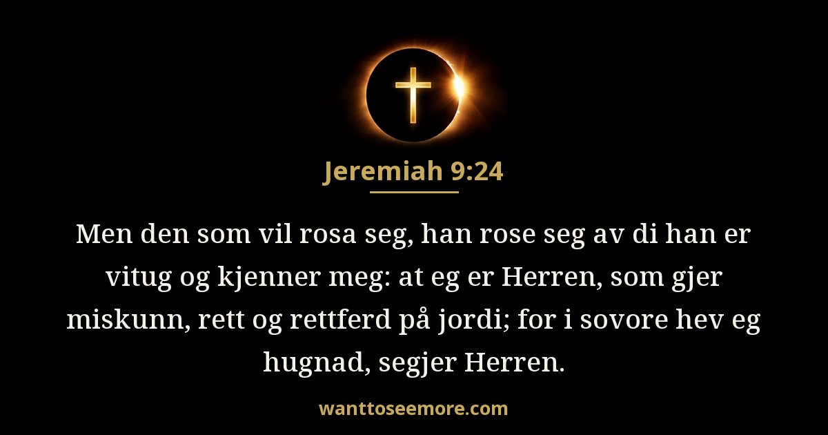 Jeremiah 9:24