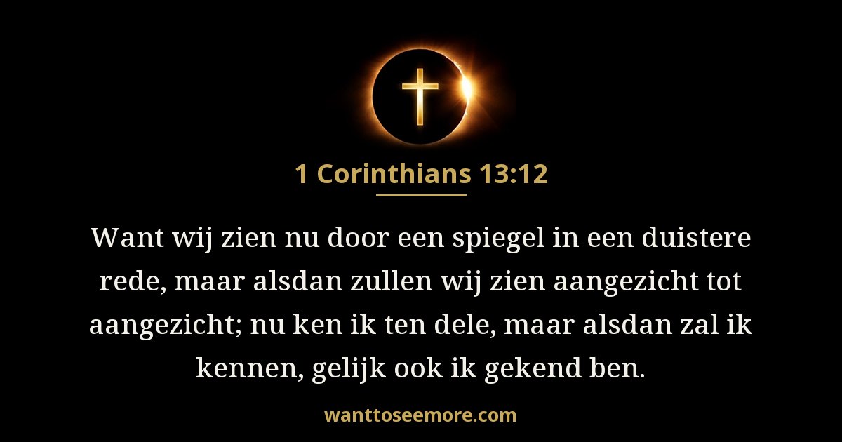 1 Corinthians 13:12