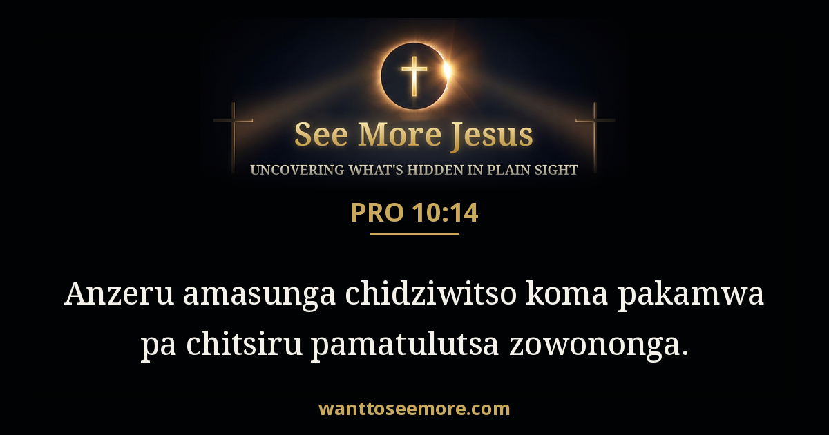 Proverbs 10:14