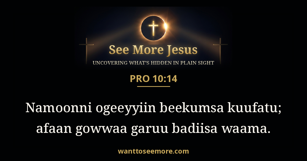 Proverbs 10:14