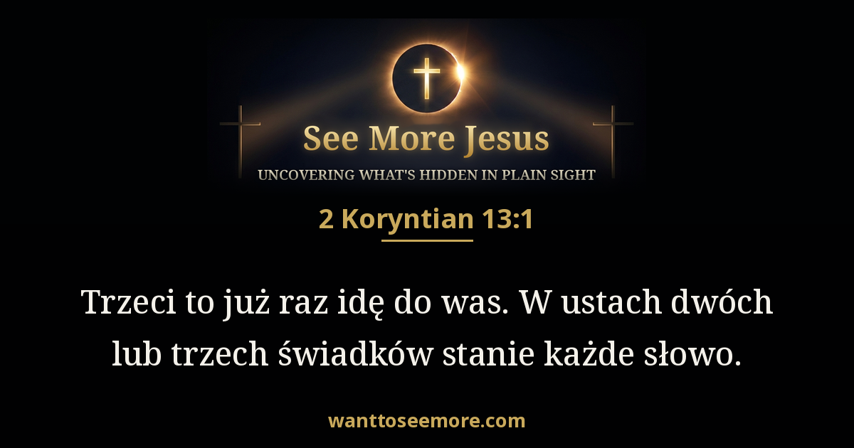 2 Corinthians 13:1