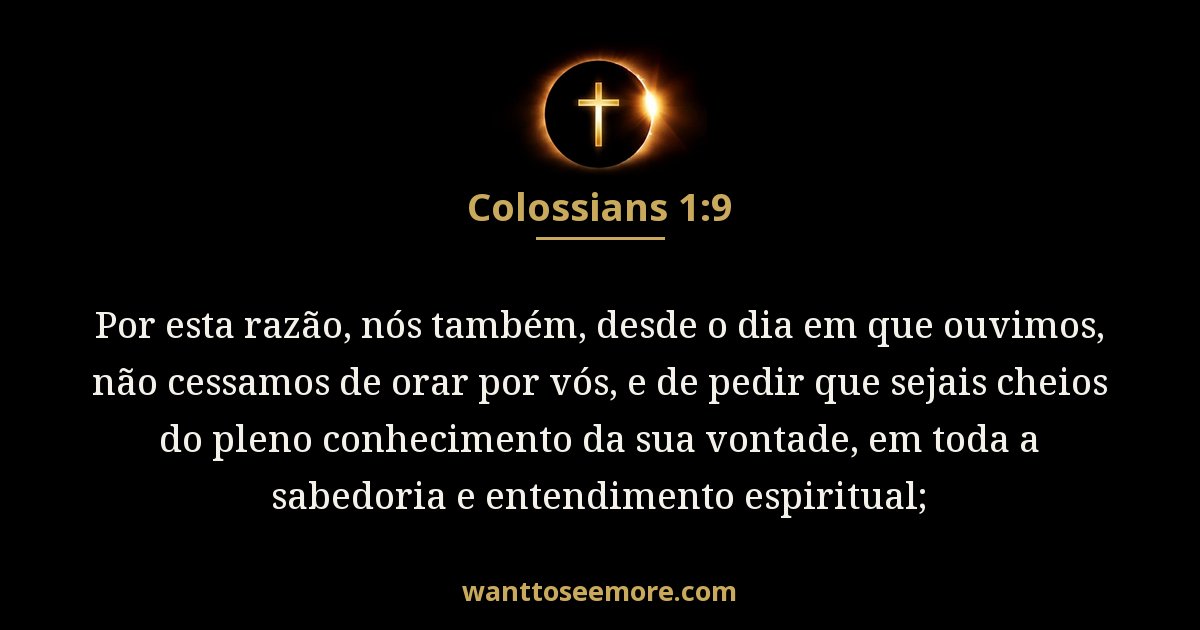 Colossians 1:9