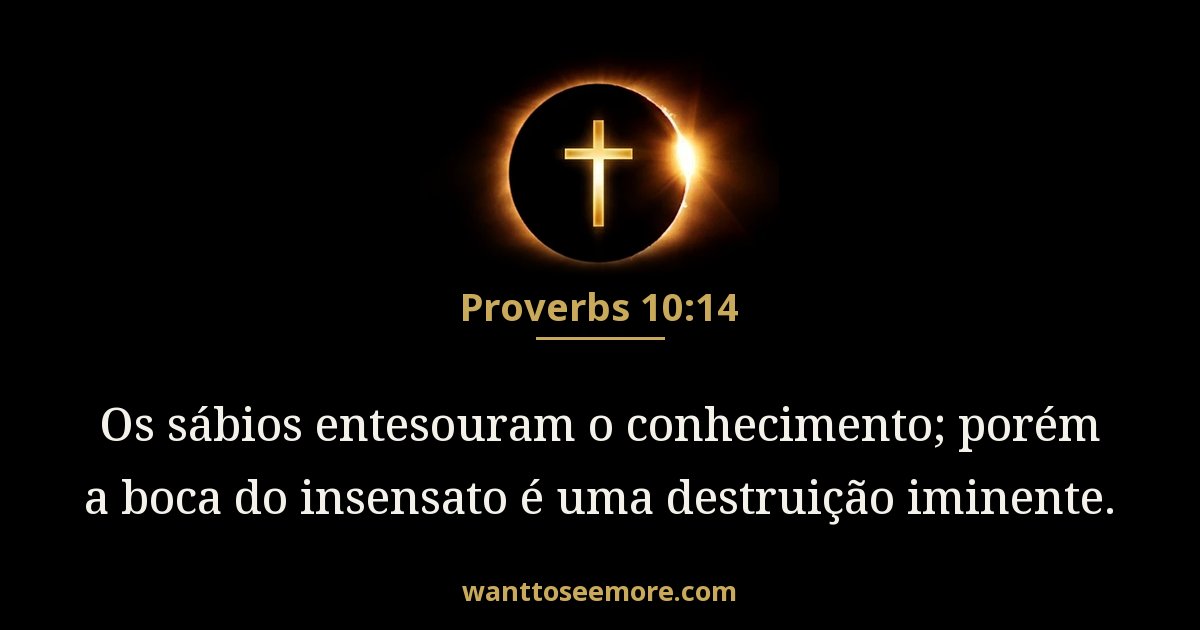 Proverbs 10:14