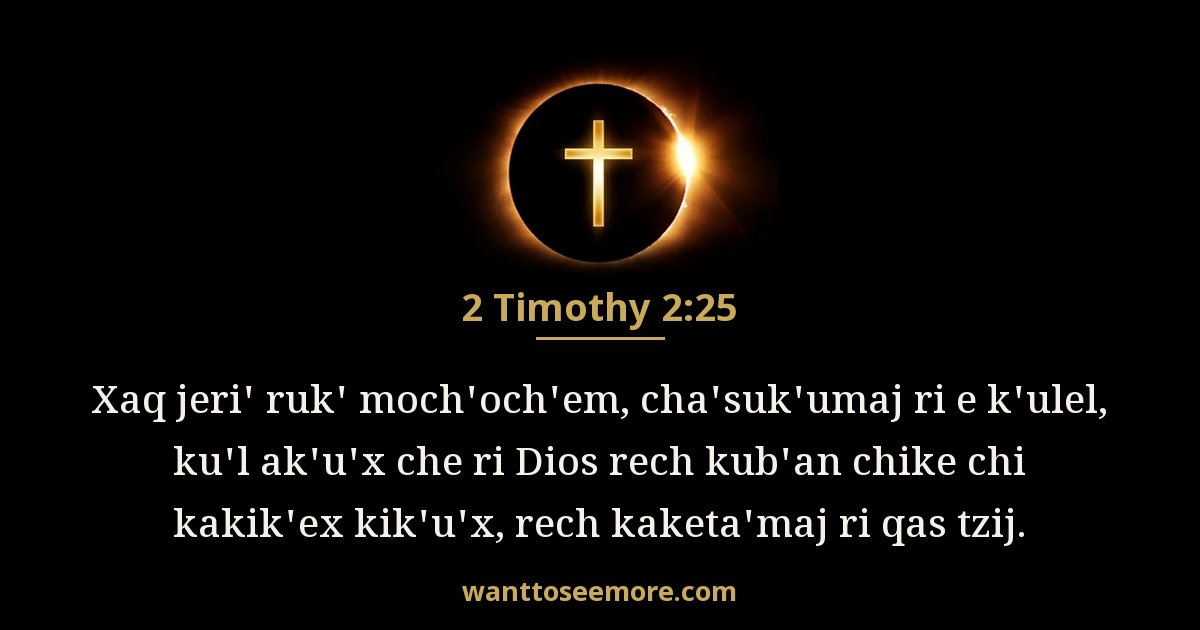2 Timothy 2:25