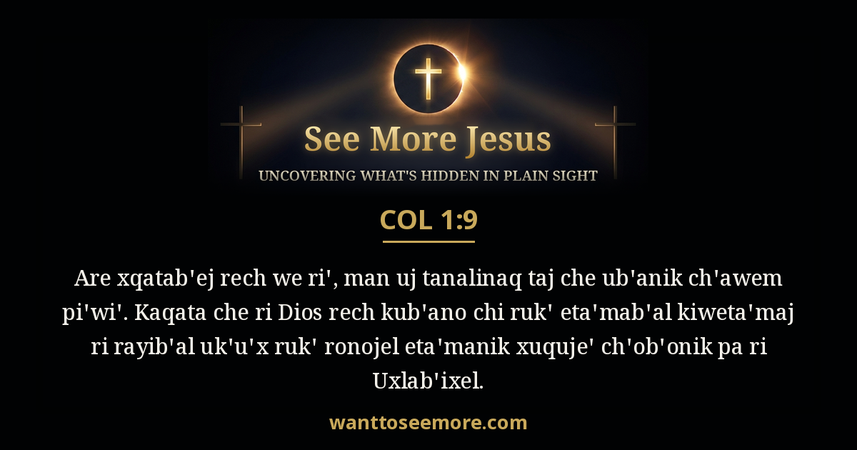 Colossians 1:9