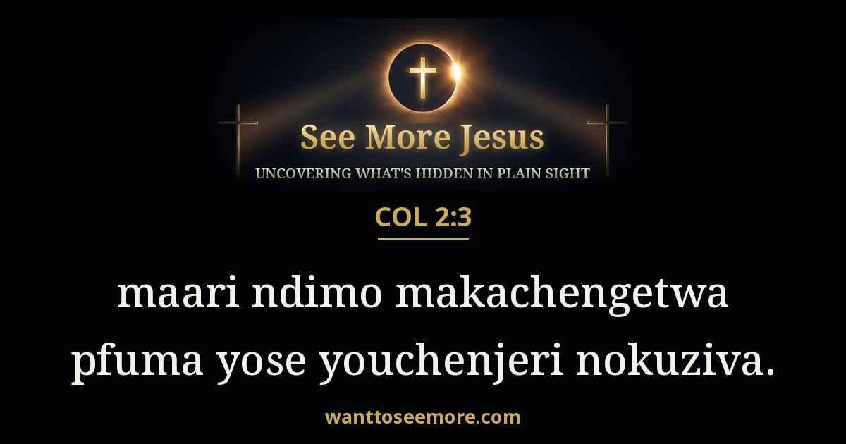Colossians 2:3