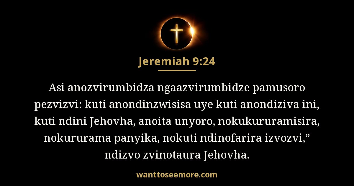 Jeremiah 9:24