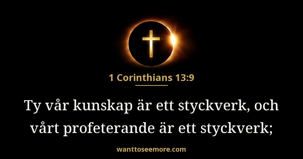 1 Corinthians 13:9