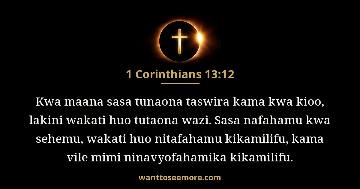 1 Corinthians 13:12