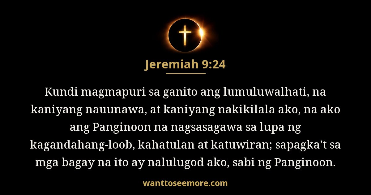 Jeremiah 9:24