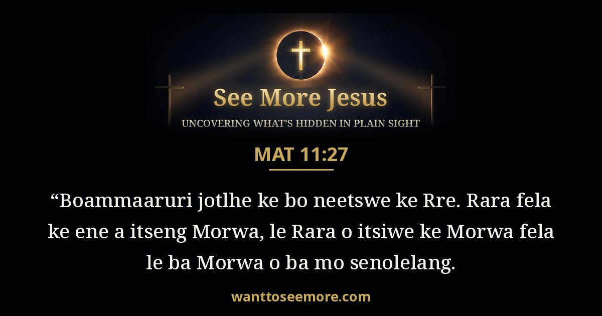 Matthew 11:27