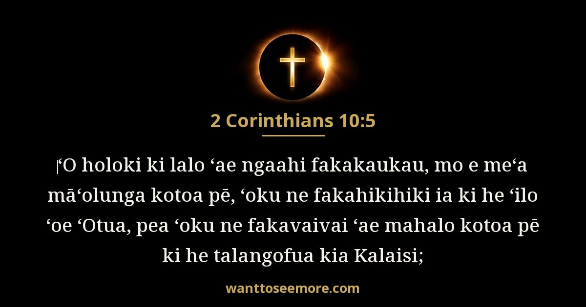 2 Corinthians 10:5