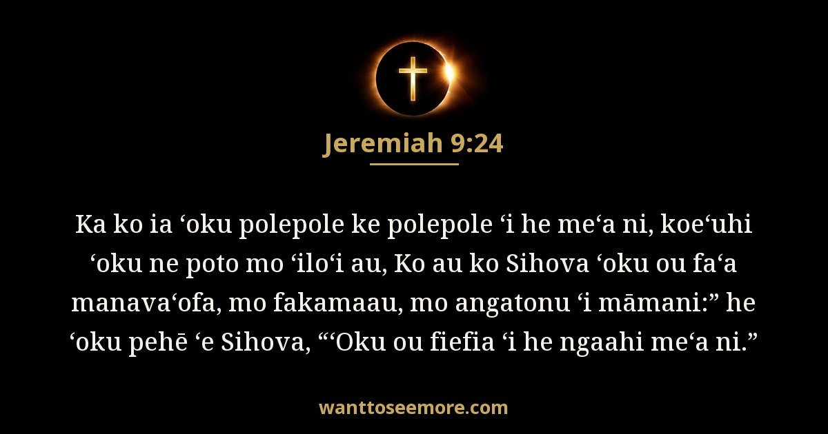 Jeremiah 9:24