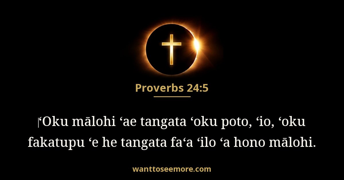 Proverbs 24:5